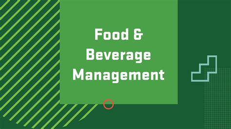 Food And Beverage Management