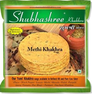Shubhashree Whole Wheat Methi Khakhra | Made in Sunflower Oil Price in ...