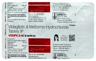 Verifica M 50mg/500mg Tablet 15: Uses, Side Effects, Price & Substitutes