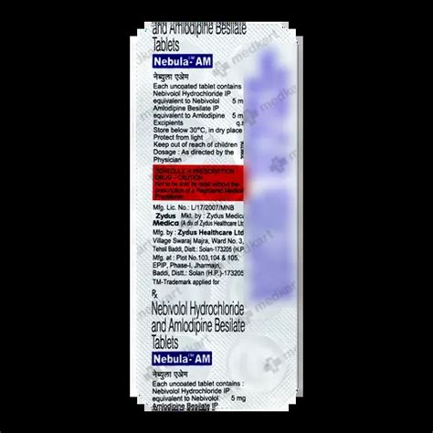 NEBULA AM TABLET 10'S Price, Uses, Side Effects & Substitutes | Medkart