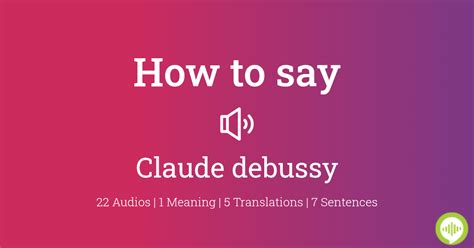 How to pronounce claude debussy | HowToPronounce.com