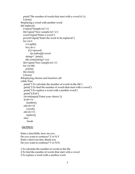 Working with Functions in Python Class 12 的图像结果