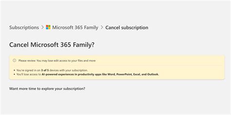 Cancel Microsoft 365 Subscription 的图像结果
