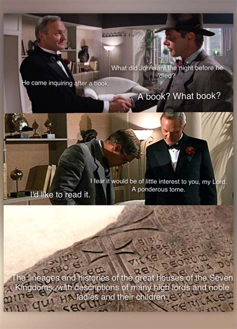 Ned Stark meets with Grand Maester Pycelle during his investigation of ...