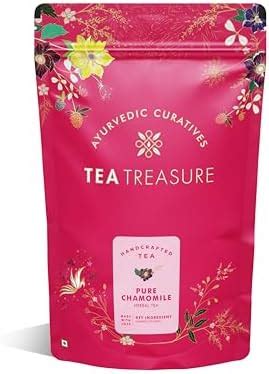 Tea Treasure Pure Chamomile Herbal Tea 100 Gram Bags | Chamomile Flower ...