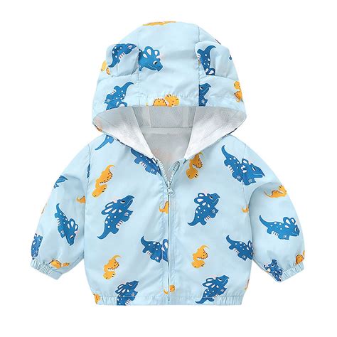 Sopiago Boys Rain Jacket Toddler Boy Rain Jacket Lightweight Kids Rain ...