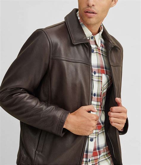 Dark Brown Leather Jackets For Men