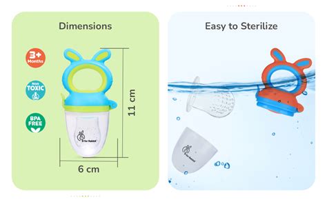 Buy R for Rabbit First Feed Bunny Nibbler Soft Silicon Chewing Fruit ...