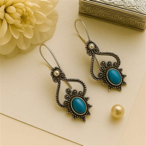 Shop Oxidised Earrings Jhumka, Black Metal Earrings for Women | Aashirs ...