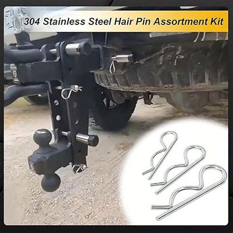 Paquete de valor de 304 pasadores y pasadores tipo R de acero ...