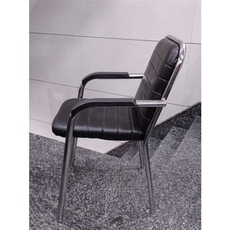 Buy Wega Guest Visitor Chair in Black Colour
