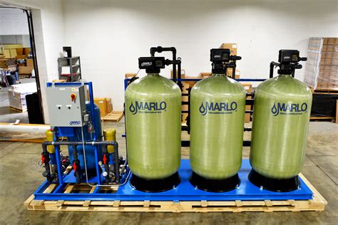 Integrated Activated Carbon Filter and Water Softener Skid | MARLO