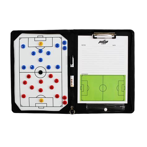 Pepup Foldable Football Tactic Coaching Board Folder with Zipper ...
