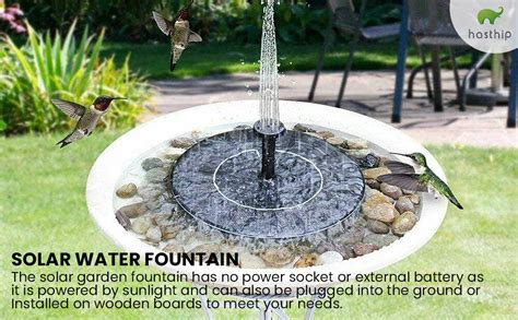 HASTHIP Supvox Plastic Round 7V 1.4W Fountain Solar Power Floating ...
