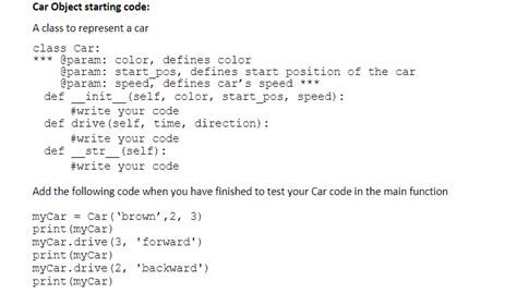 Image result for Python Code for Car Constructor with Class