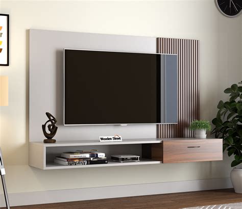 Buy Caden Engineered Wood Wall-Mounted Tv Unit with Open Shelves ...