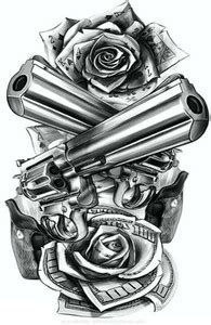 Ordershock Rose Design Tattoo Stickers For Male And Female Tattoo Body ...