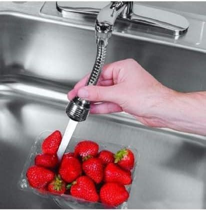 OINOZ Flexible Kitchen Tap Head Movable Sink Faucet 360° Rotatable ABS ...