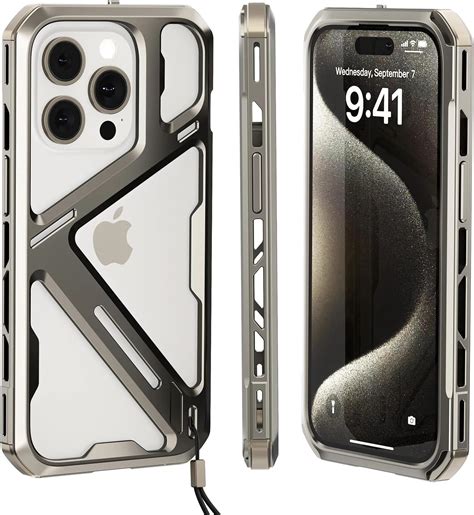 Yohryi Metal Case for iPhone 15 Pro Max/15 Pro, Aerospace India | Ubuy