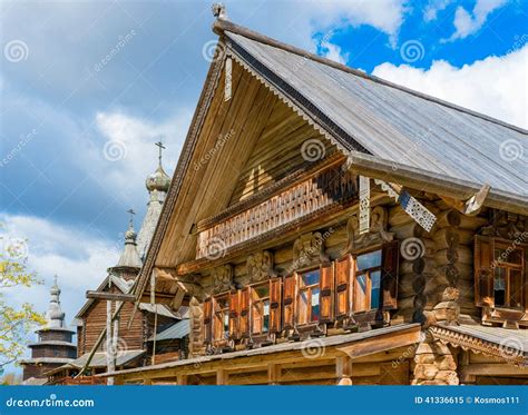Russian Houses of the Middle Ages Stock Image - Image of fashioned ...
