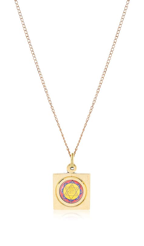Buy KEASR ZEMS Shri mahalaxshmi Yantra Pendant In Brass For Unisex ...