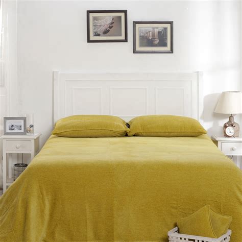 Buy Charlotte Woven Acid Yellow/ Elephant Skin Bed Cover/Blanket Online ...