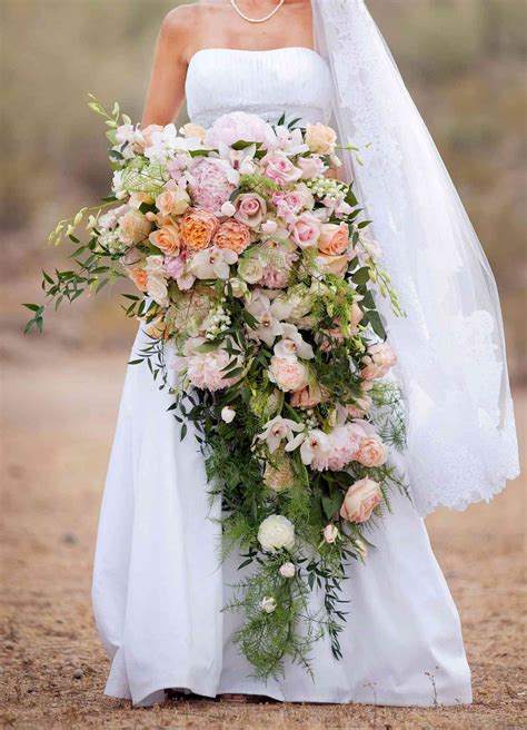 Huge Cascading Bridal Bouquets Bridal Teardrop Bouquet White, Mauve,