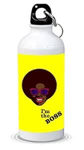 Buy VYU White I'm The Boss Design Stainless Steel Sipper 600 ml Online ...