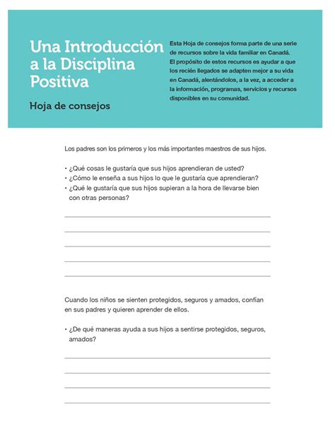 Introduction to Positive Discipline – Families Canada