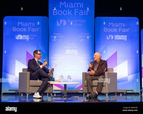 MIAMI, FL - NOV 18: Kris Anderson and Barry Diller are seen during The ...