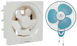 Havells Gatik Neo 400mm Wall Fan (White Blue) Ventil Air DX 200mm ...