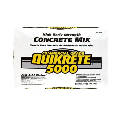 Quikrete 5000 Concrete Mix - 80 lb Bag - 1007 – GCNYC