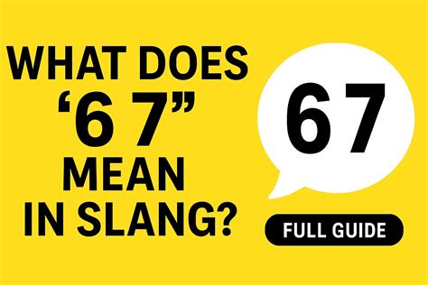 What Does 6 7 Mean in Slang? TikTok, Urban Dictionary, and Gen Z ...
