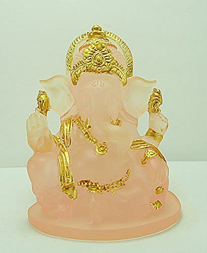 Buy 3"h Lord Ganesh / Elephant Head God with Transparent Pink Color ...