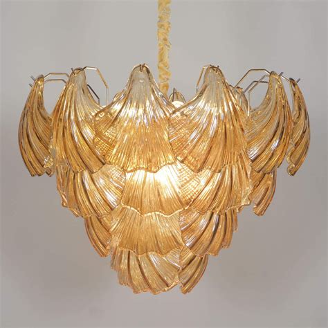 Brassica Modern Glass Leaf Chandelier – Harold Electricals