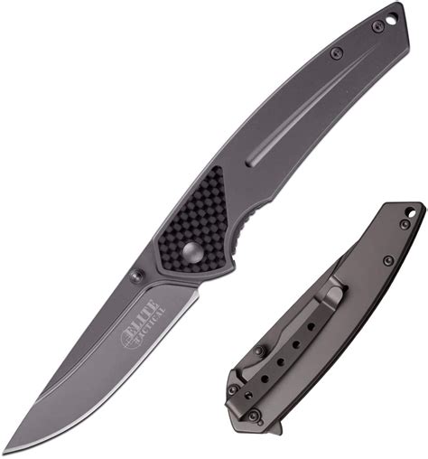 Elite Tactical A1006A-O Stainless Frame Lock Knife | KnifeGeek