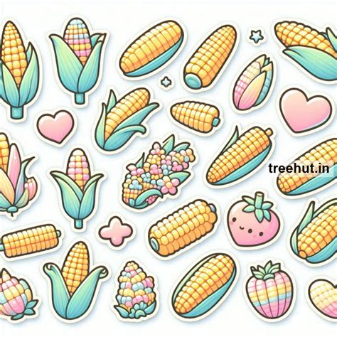 Printable Corn Stickers and 25 Harvest Craft Activities for Kids ...