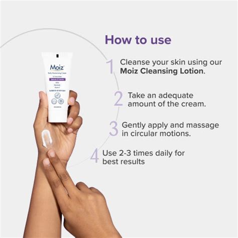 Moiz Daily Moisturizing Cream | Face & Body| Sensitive Skin | Shea ...