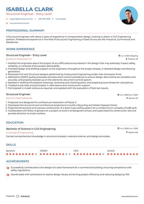 10+ Structural Engineer Resume Samples & Templates for 2025