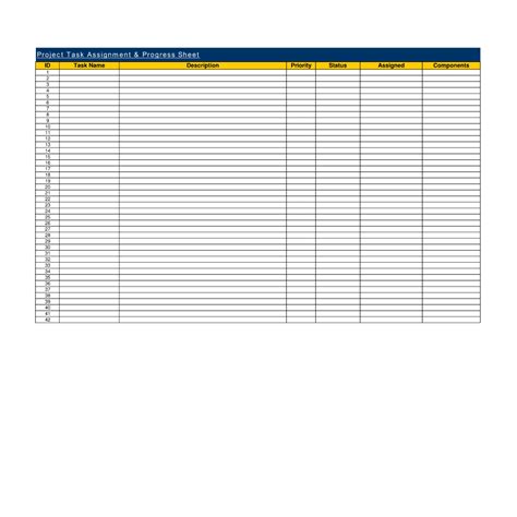 Image result for Project Plan Task List