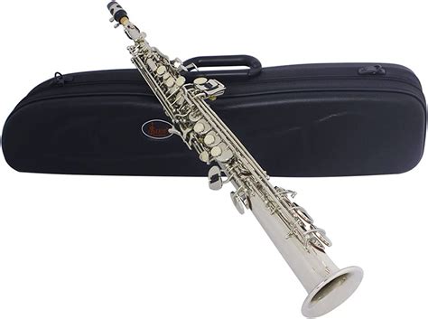 Buy Sax Beginners Kit Straight Saxophone B Flat Nickel Plated Brass Sax ...