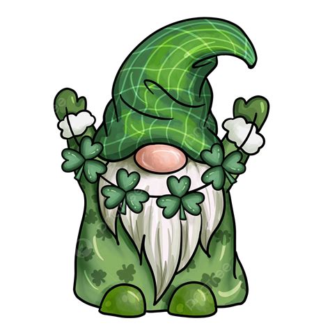 St Patrick's Day Hd Transparent, St Patricks Day Gnome Green Clover ...