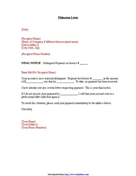 Image result for First Collection Letter Sample