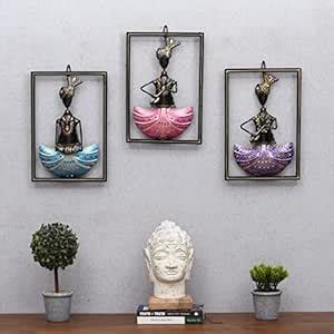 Buy CraftVatika Metal Iron Musician Wall Mount Hanging Showpiece ...