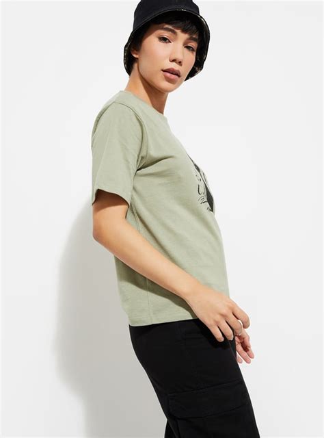 Buy URB_N Women Relaxed Fit Graphic T-shirt Online at just Rs. 249.0 ...