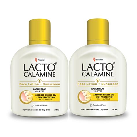 Buy Lacto Calamine Face Lotion with SPF 30 Pack of 2 x 120 ml Online at ...