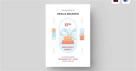 Birthday Invitation, Print Templates ft. birthday & card - Envato