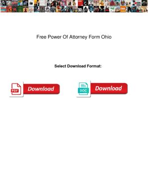 Fillable Online Ohio Motor Vehicle Power of Attorney (Form BMV 3771 ...