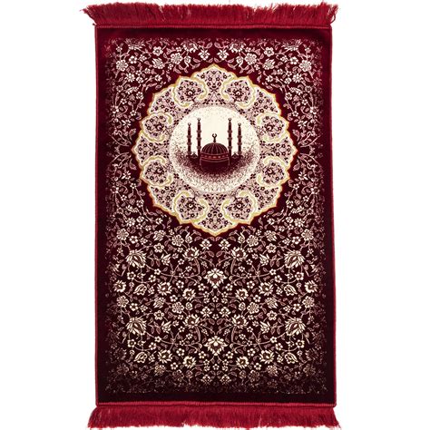 Buy Modefa Turkish Islamic Prayer Rug - Lightweight Velvet Praying Mat ...