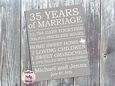35th Wedding Anniversary Gift For Parents by Personalized Anniversary Gift For Parents Gift For 35th Wedding Anniversary Gift For Parents